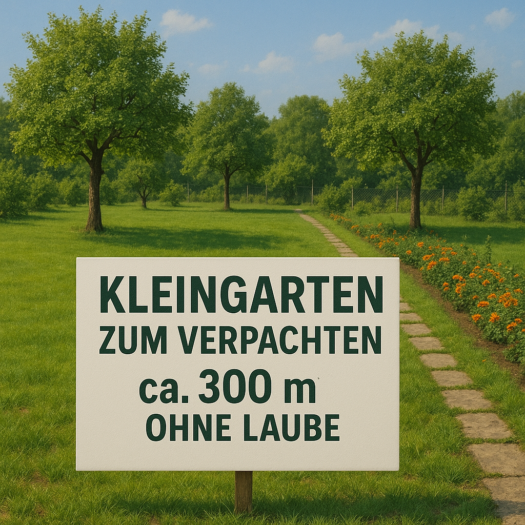 Zwei Gärten à ca. 300 m² demnächst zu verpachten